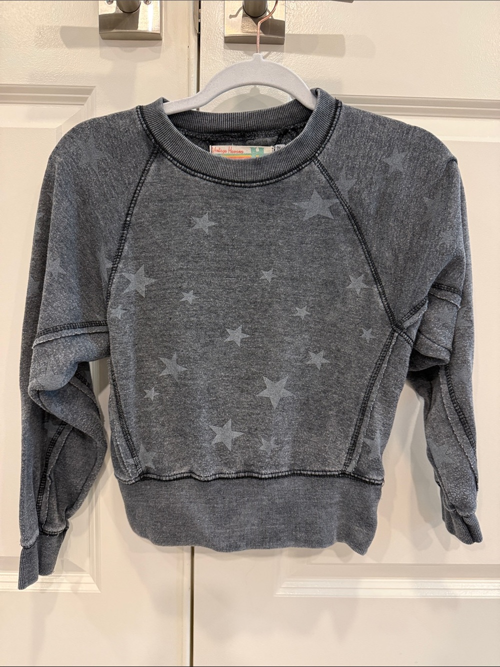 Vintage Havana Charcoal Star Kids Sweatshirt